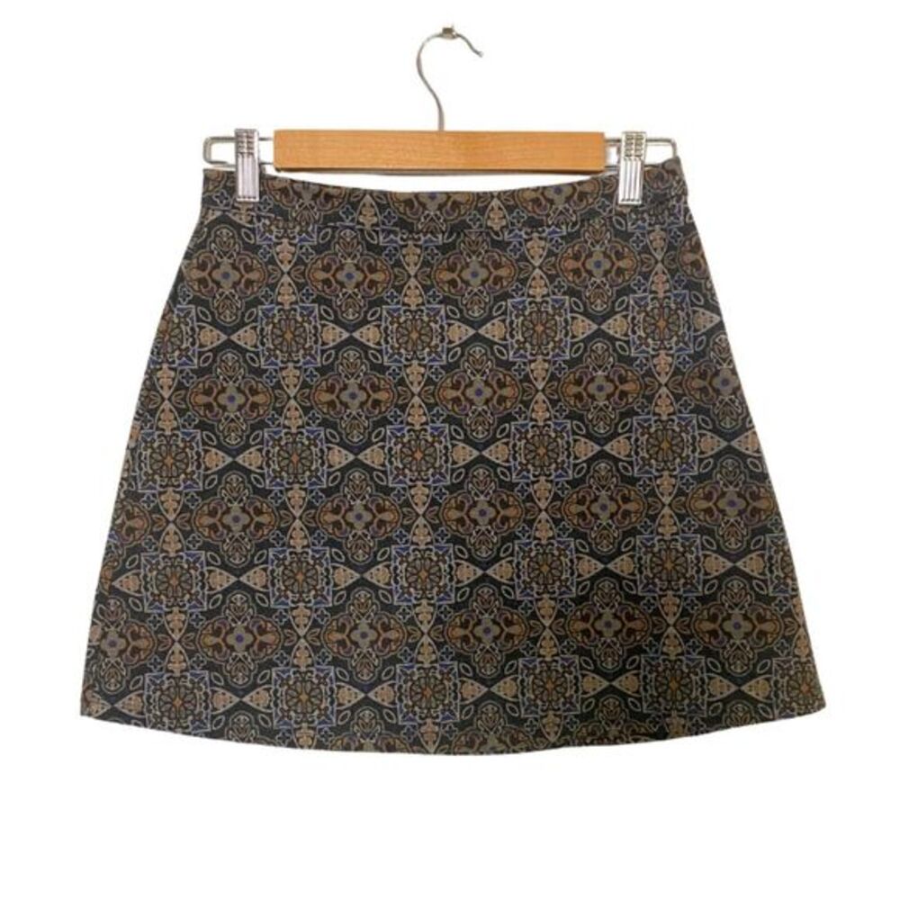 Cooperative | Geometric Pattern Mini Skirt A-Line Urban Outfitters